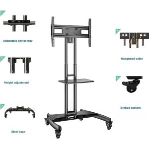 AB TV Cart Stand with Wheels for 32″-75″ TV’s AVA1500-60-1P - Image 5