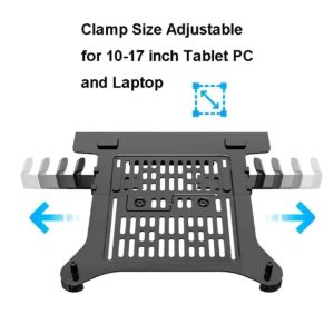NB 2-in-1 Single desk arm mount for laptop 10”-17” or 22”-35”monitor H100-FP - Image 7