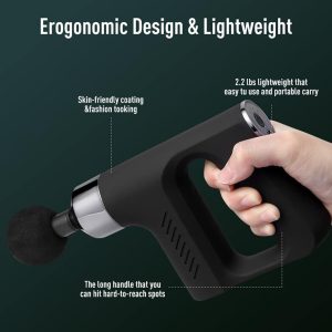 The brushless Motor Massage Gun is Equipped with 4 Types of Massage Heads - Image 3