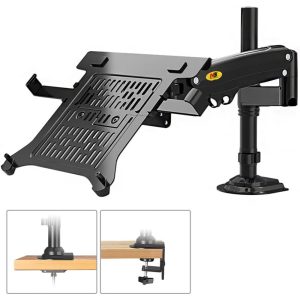 NB 2-in-1 Single desk arm mount for laptop 10”-17” or 22”-35”monitor H100-FP - Image 8