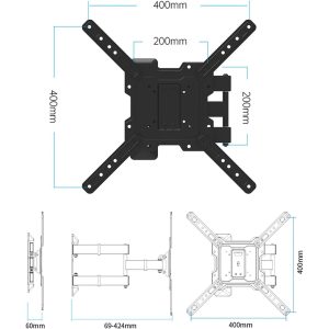 NB TV Wall Mount for 32-55″ Flat Screen TV’s P4 - Image 8