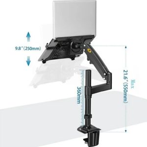 NB 2-in-1 Single desk arm mount for laptop 10”-17” or 22”-35”monitor H100-FP - Image 5