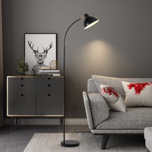 Metal Black Led Floor Lamp - Image 1