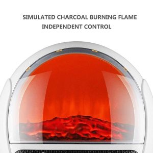 RAF R.1600, Electric Retro Wood Burning Fan Heater 1500W - Image 2