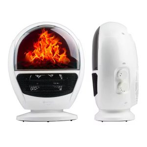 RAF R.1600, Electric Retro Wood Burning Fan Heater 1500W - Image 3