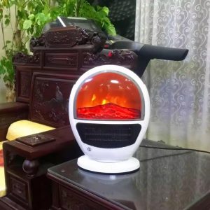 RAF R.1600, Electric Retro Wood Burning Fan Heater 1500W - Image 4