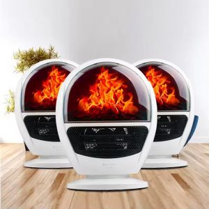 RAF R.1600, Electric Retro Wood Burning Fan Heater 1500W - Image 5