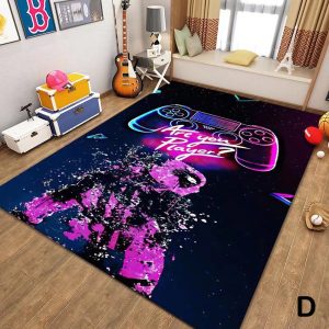3D Game handle printed carpet anti -slip carpet rugs for bedroom 120x160cm - Image 9