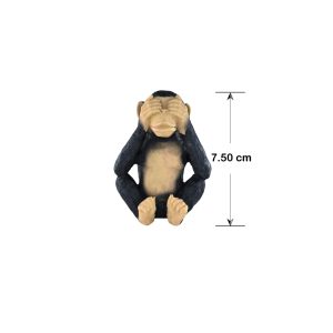 Three Wise Monkey Set Statue, 7cm Figurine, H1291 - Image 3
