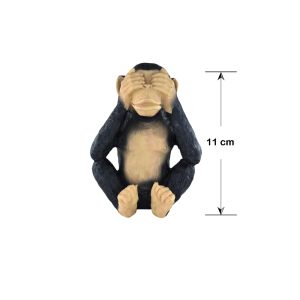 Three Wise Monkey Set Statue, 11cm Figurine, H1296 - Image 3