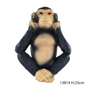 Three Wise Monkey Set Statue, 25cm Figurine, H1273 - Image 3