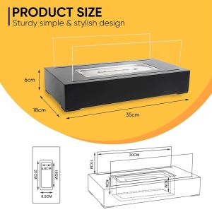 Bio Ethanol Ventless Tabletop Fireplace Indoor&Outdoor - Image 4