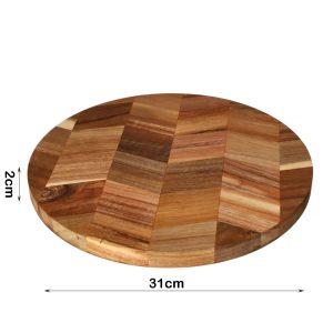 Danny Home Acacia Round Cutting Board - Image 3