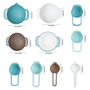 Danny Home 10-Pieces Nesting Measuring & Mixing Bowls - Image 7