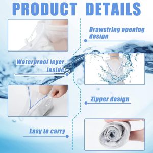 1-Pair Rainy Day Waterproof Shoes Cover Reusable Anti-Slip - Image 7