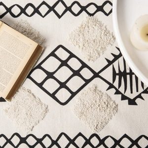 100% Natural Cotton Rug,Carpet, Bed Side Runner with Tassels for Bedroom,Living Room (60x130)cm - Image 3