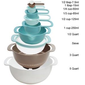 Danny Home 10-Pieces Nesting Measuring & Mixing Bowls - Image 3