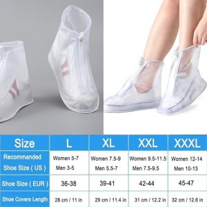 1-Pair Rainy Day Waterproof Shoes Cover Reusable Anti-Slip - Image 10
