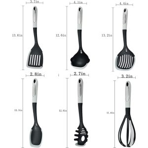 Danny Home 6-Pieces Non-Stick Silicone Cooking Utensils Set - Image 7