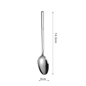 Danny Home 6-Pieces Stainless Steel Dessert Spoon Silverware Flatware - Image 3