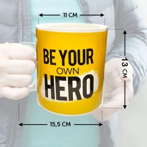 JUMBO Giant Be Your Own Hero Mug BH703 - Image 4