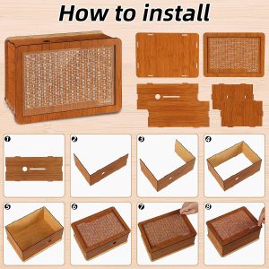 $10000 Wooden Savings Challenge Box - Image 7