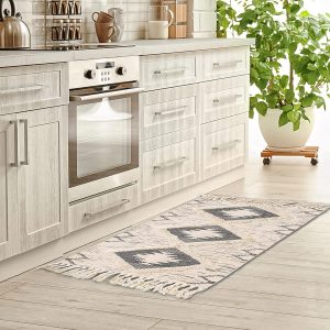 100% Natural Cotton Rug,Carpet, Bed Side Runner with Tassels for Bedroom,Living Room (60x130)cm - Image 7