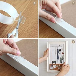 3M Strong Sided Grip Transparent Double Tape Length of 3cm Width & (1mm-2mm) Thickness - Image 7