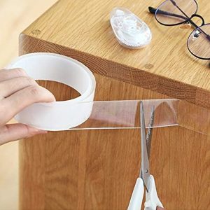 3M Strong Sided Grip Transparent Double Tape Length of 3cm Width & (1mm-2mm) Thickness - Image 8