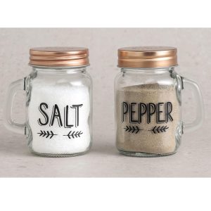 2-Pieces 120ml Clear Glass Salt and Pepper Shakers Set - Image 5