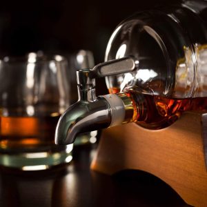 Danny Home Glass Liquor Barrel Dispenser 1000ml - Image 3