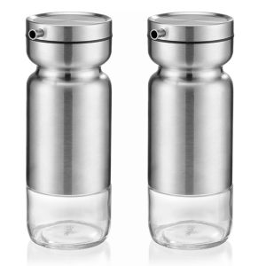 2-Pieces Stainless Steel Vinegar & Olive Oil Dispenser With Stand - Image 8