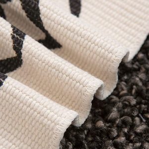 100% Natural Cotton Rug,Carpet, Bed Side Runner with Tassels for Bedroom,Living Room (60x130)cm - Image 9