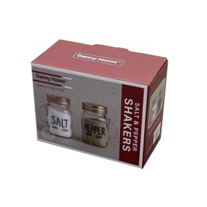 2-Pieces 120ml Clear Glass Salt and Pepper Shakers Set - Image 4