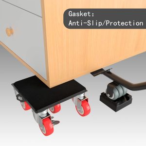 Heavy Duty Furniture Moving 5 Wheels with Locking Wheels,Anti-Skid Pad 250 KG Capacity #BJ-807 - Image 7