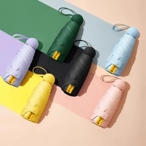 Mini Folding Compact Umbrella with Case UPF50+ - Image 4