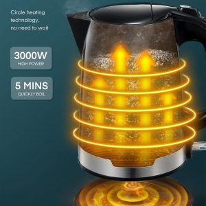 Danny Home Classic Black Kettle 1.7L - Image 3