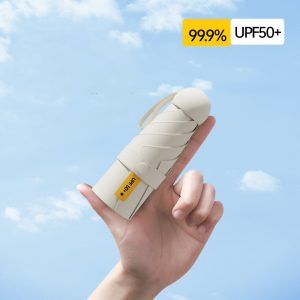 Mini Folding Compact Umbrella with Case UPF50+ - Image 5