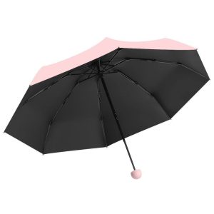 Mini Folding Compact Umbrella with Case UPF50+ - Image 9