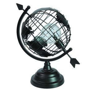 Retro Creative Metal LED Earth Globe Shaped Lamp - Image 3