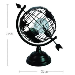 Retro Creative Metal LED Earth Globe Shaped Lamp - Image 4