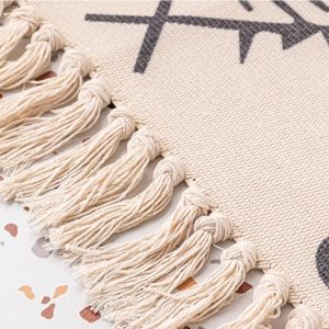100% Natural Cotton Rug,Carpet, Bed Side Runner with Tassels for Bedroom,Living Room (60x130)cm - Image 8