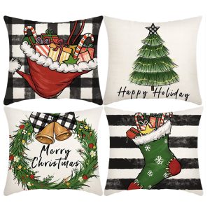4-Pieces Set Christmas Cushion 45x45 cm ZX014-1