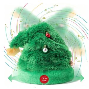 Funny Dancing Animated Christmas Tree Hat - Image 1