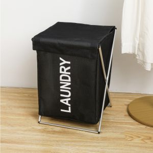 Large Laundry Cloth Hamper Basket With Aluminum Frame - Image 7