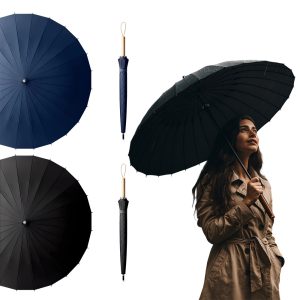 Long Handle 24 Rib Umbrella Large 128cm #2419