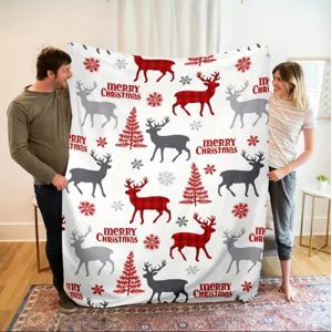 Flannel Christmas Throw Soft Blankets Flannel Fleece ( 160 x 200 ) CM - Image 2