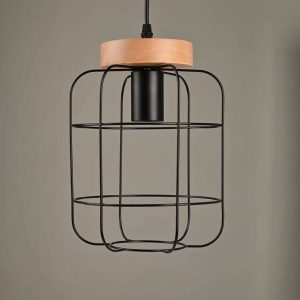 Danny Home Black Metal ﻿Pendant Ceiling Lamp 28cm - Image 3