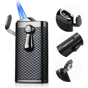 HONEST HONEST Torch Lighter Double Jet Flame With V-Cutter - Image 5