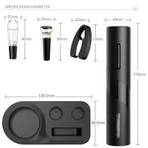 KLT Rechargeable Electric Wine Opener Set #322-24 - Image 3
